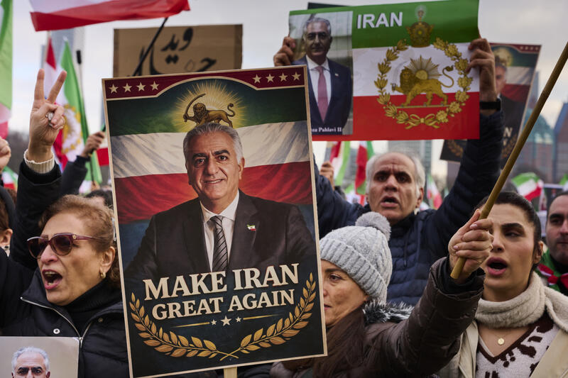 Protest in solidarity with the Iranian people in the Hague