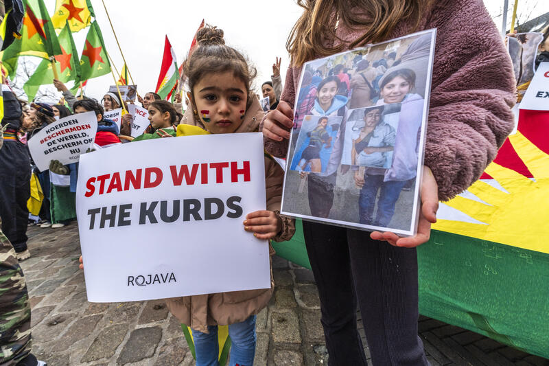 Voices for kurds , Protest against violence in the Middle East 