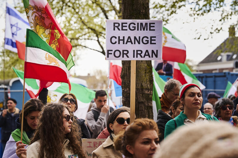 Demonstration in Amsterdam against Iranian regime