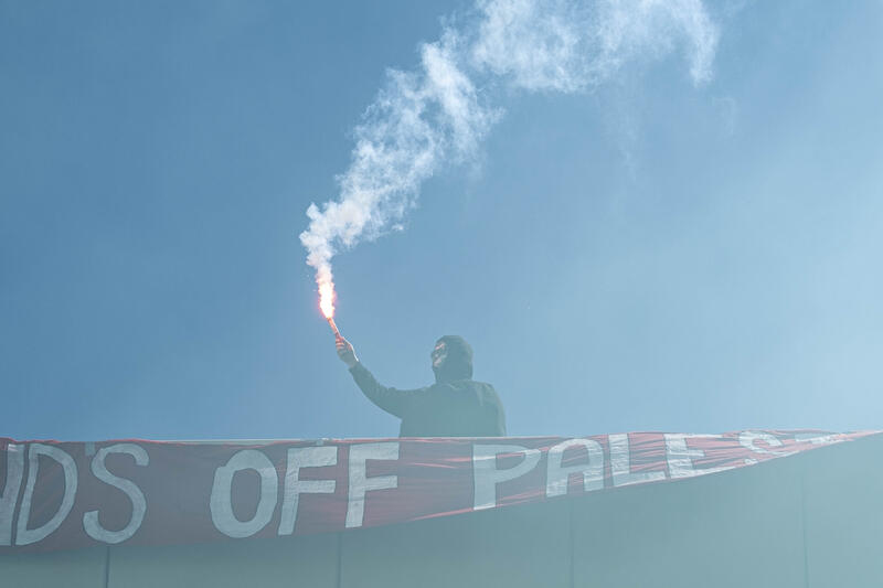 Utrecht students block university building in pro-Palestinian protest
