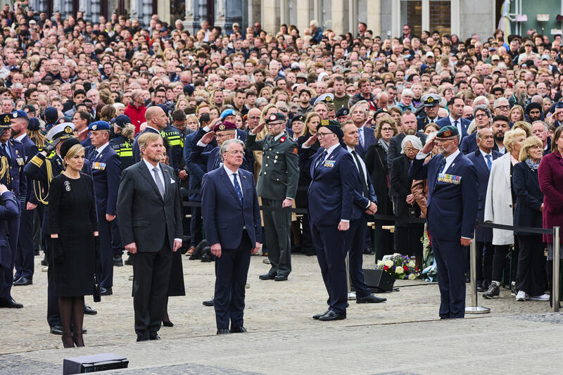 National May 4th Commemoration on Dam Square in Amsterdam