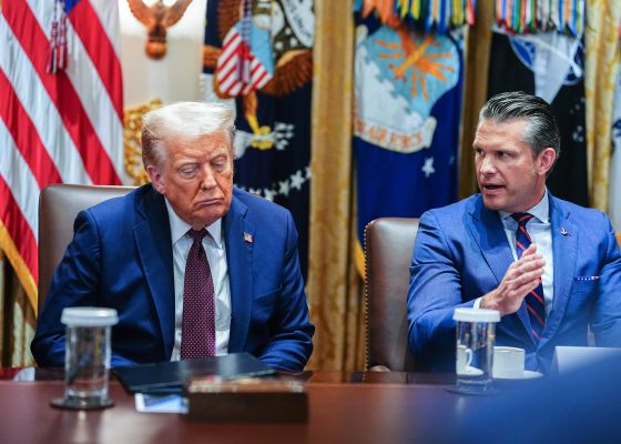 Donald Trump and Pete Hegseth